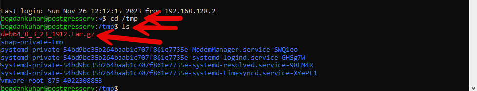 Поиск дистрибутива на ubuntu server